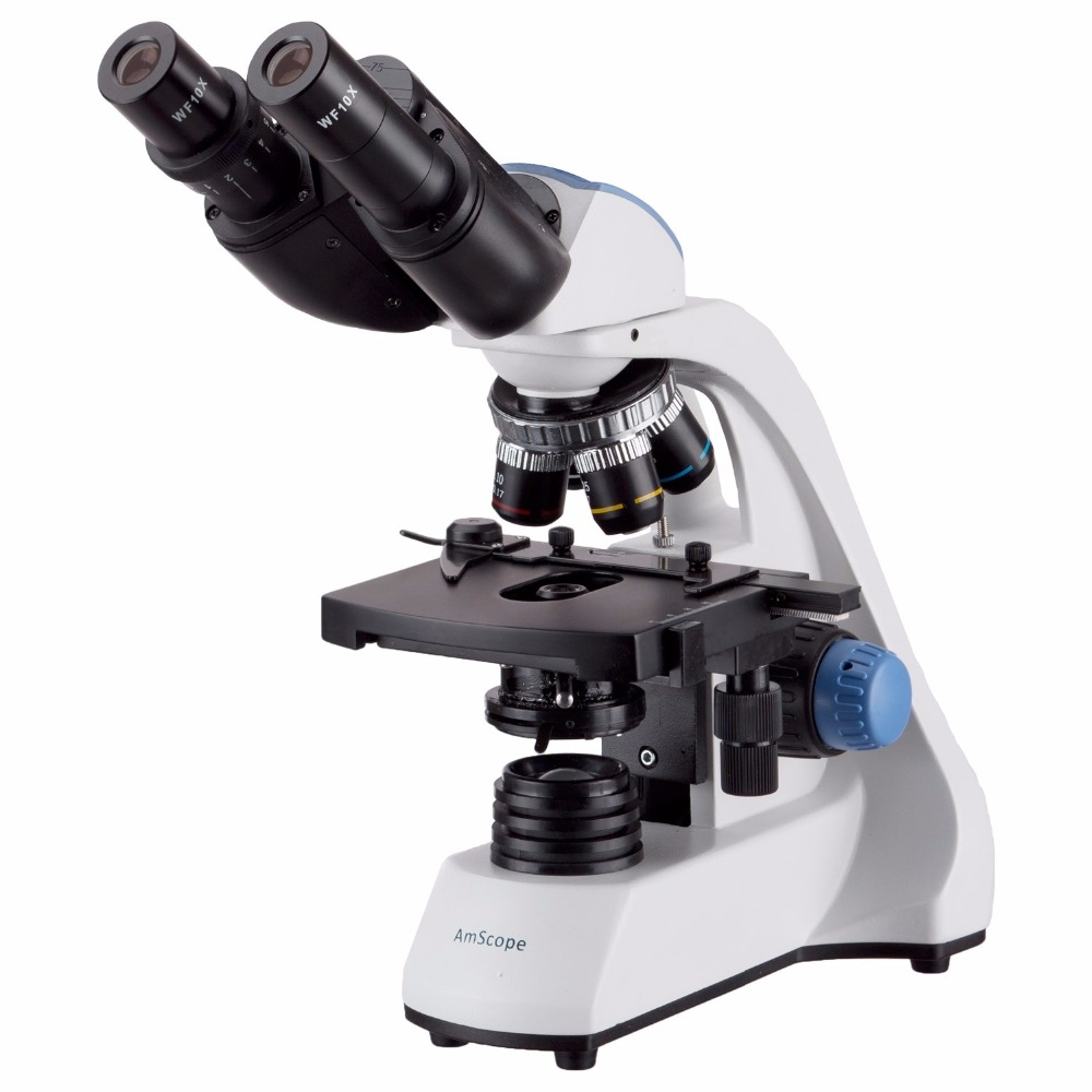 Medical Lab Microscope - AmScope 40X-2000X LED Binocular Compound Microscope