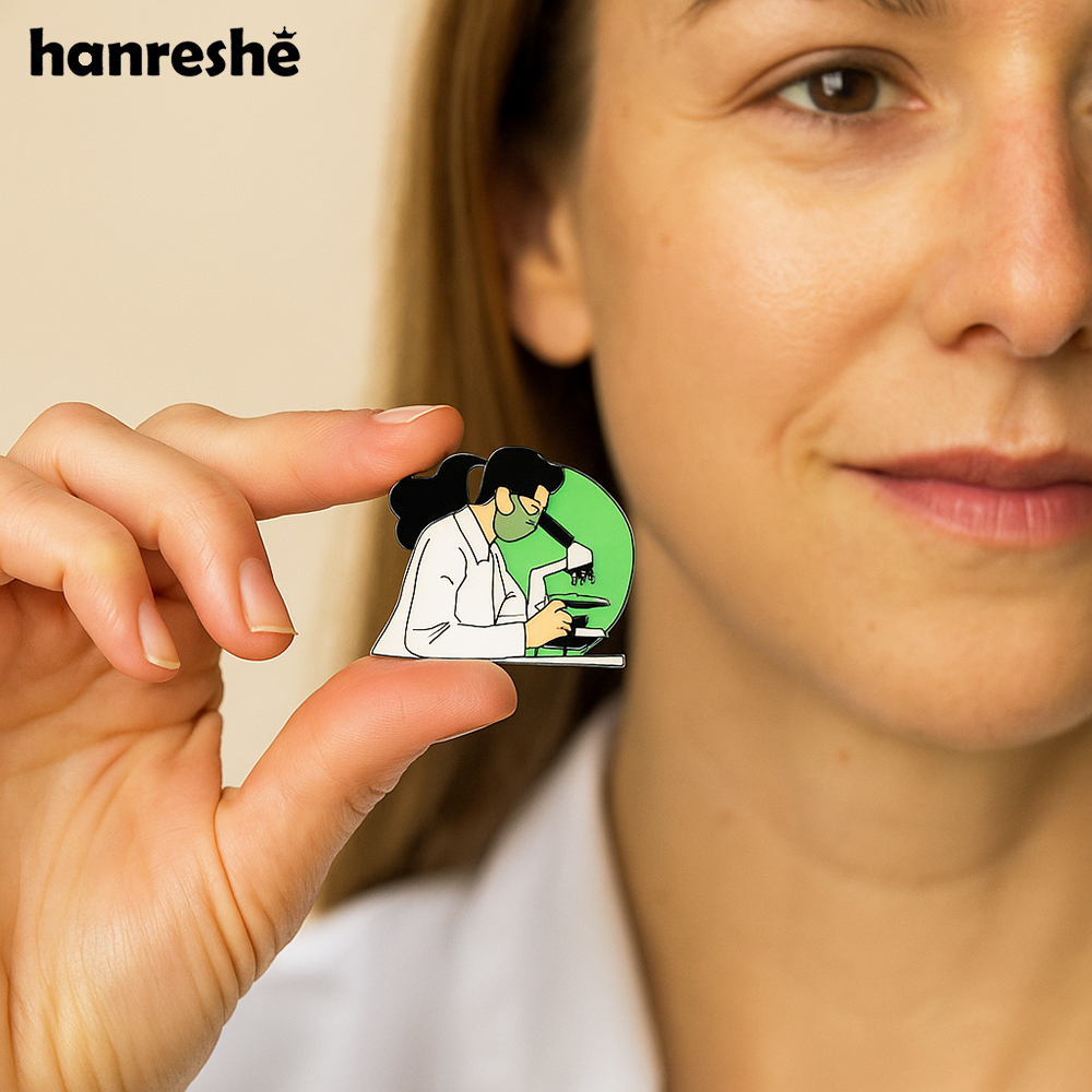Medical Lab And Science - Hanreshe Lab Scientist Enamel Pin Medical