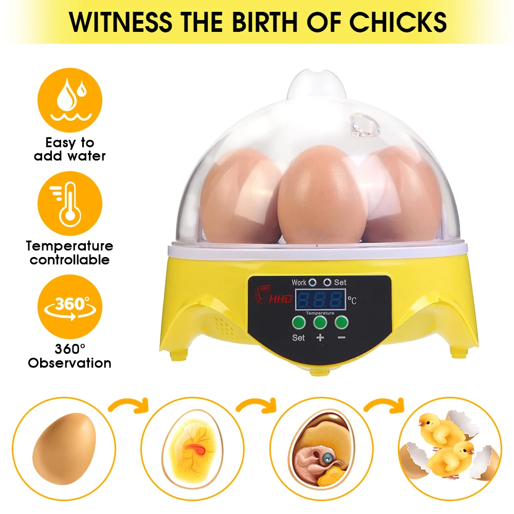 Lab Incubator - 7 Capacity- Mini Sized Intelligent Automatic