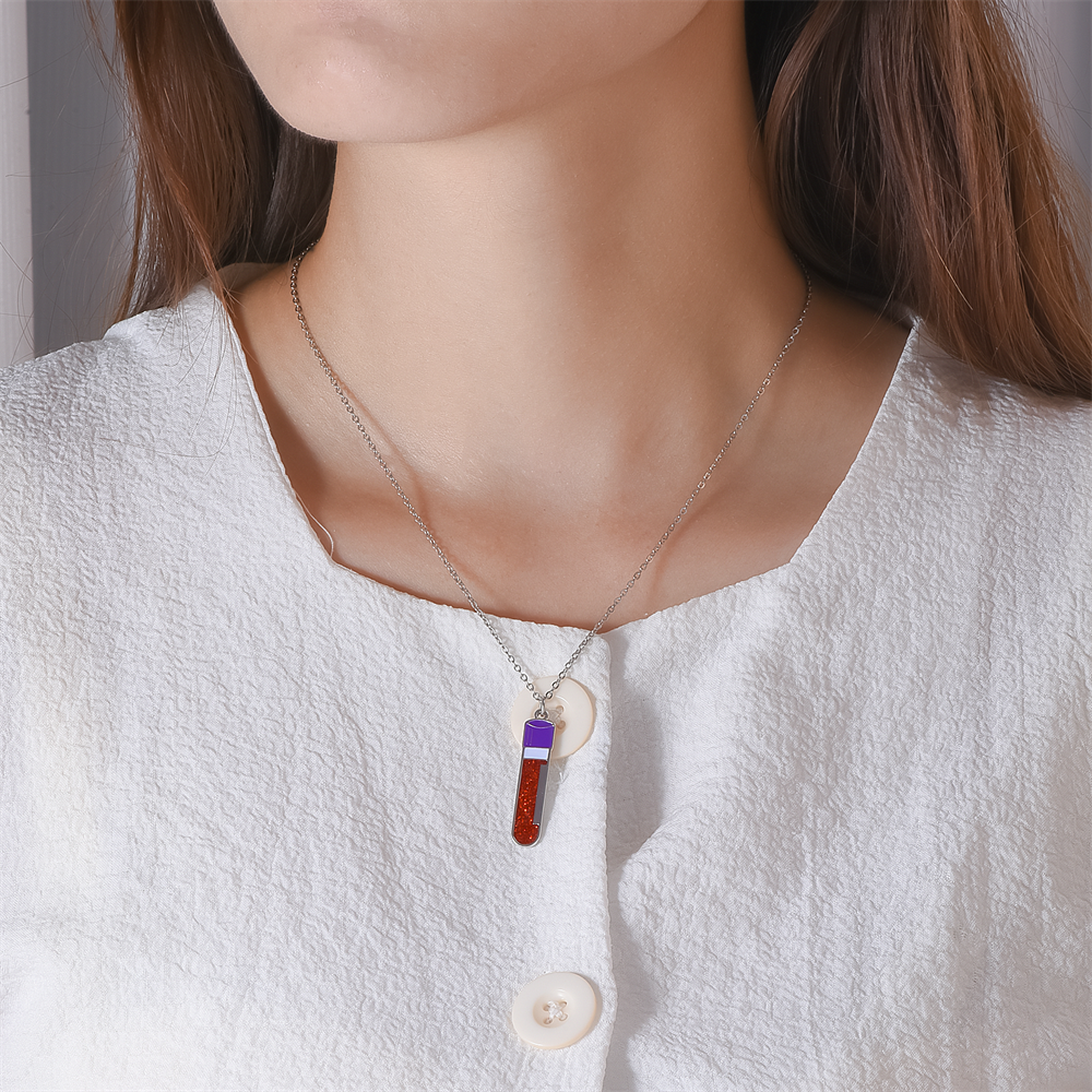 Blood Test Tube Necklace Fashi – обзор и цена Medical Lab Blood Test