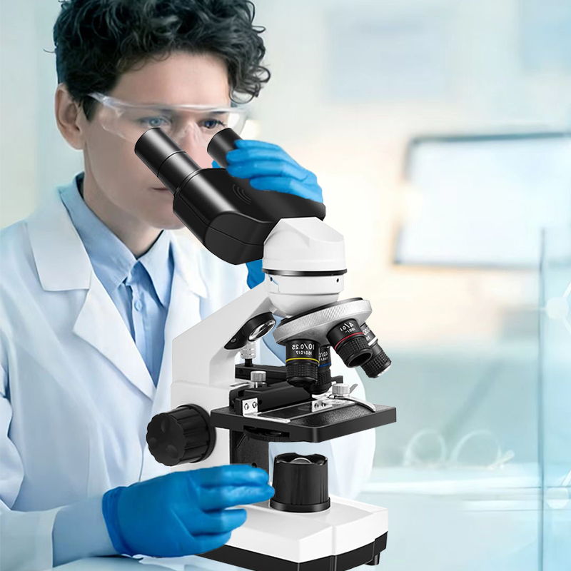 Binocular Microscope 40X-2500X – обзор и цена Medical Lab Microscope