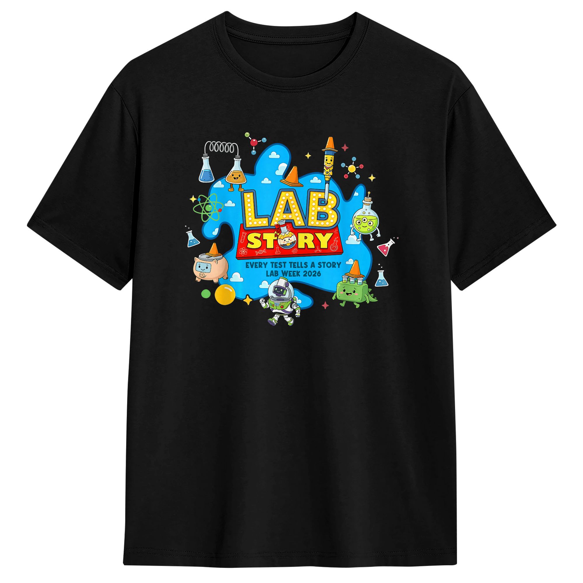 Mens T-Shirt Lab Story Lab Wee – обзор и цена Medical Lab Week 2026