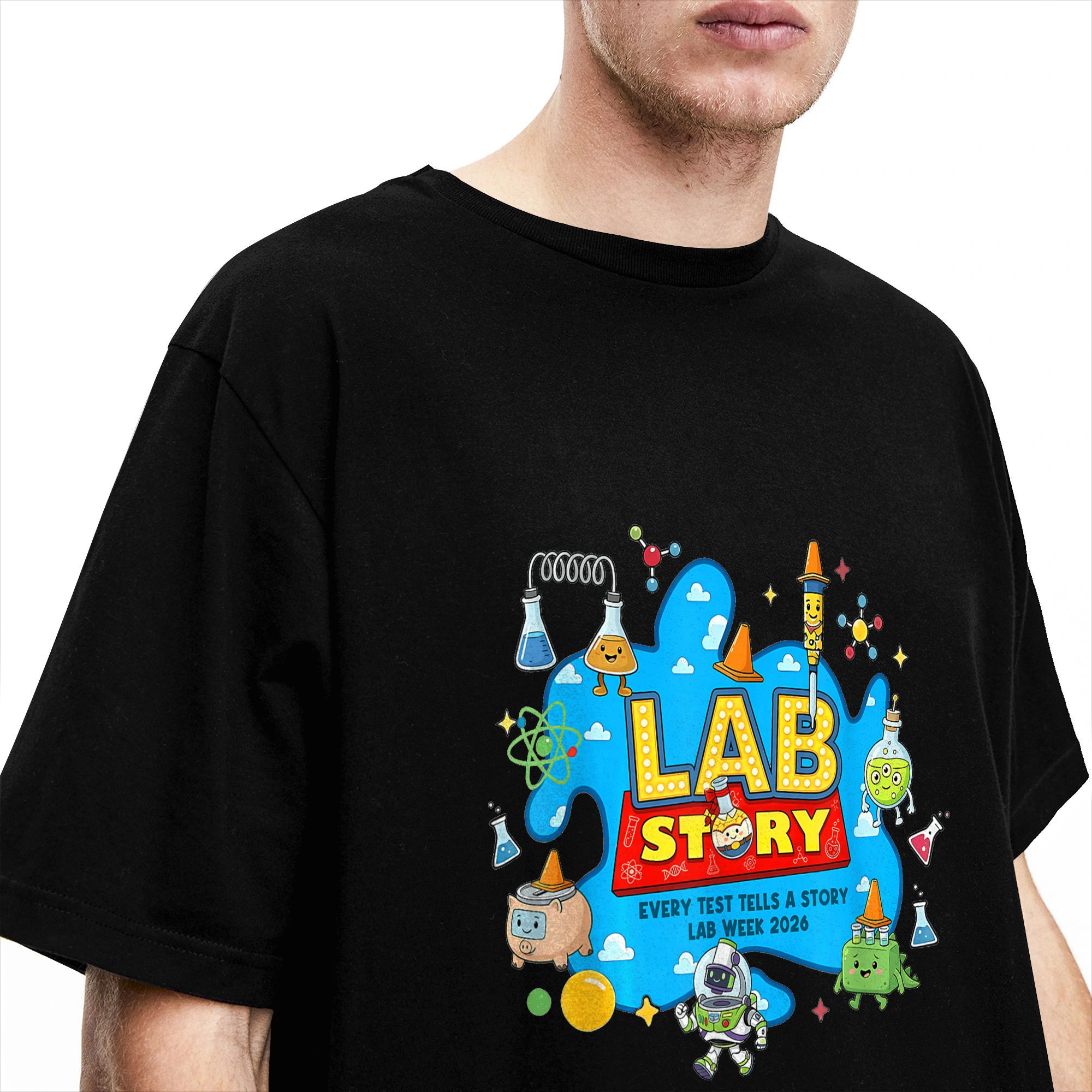 Mens T-Shirt Lab Story Lab Wee – обзор и цена Medical Lab Week 2026