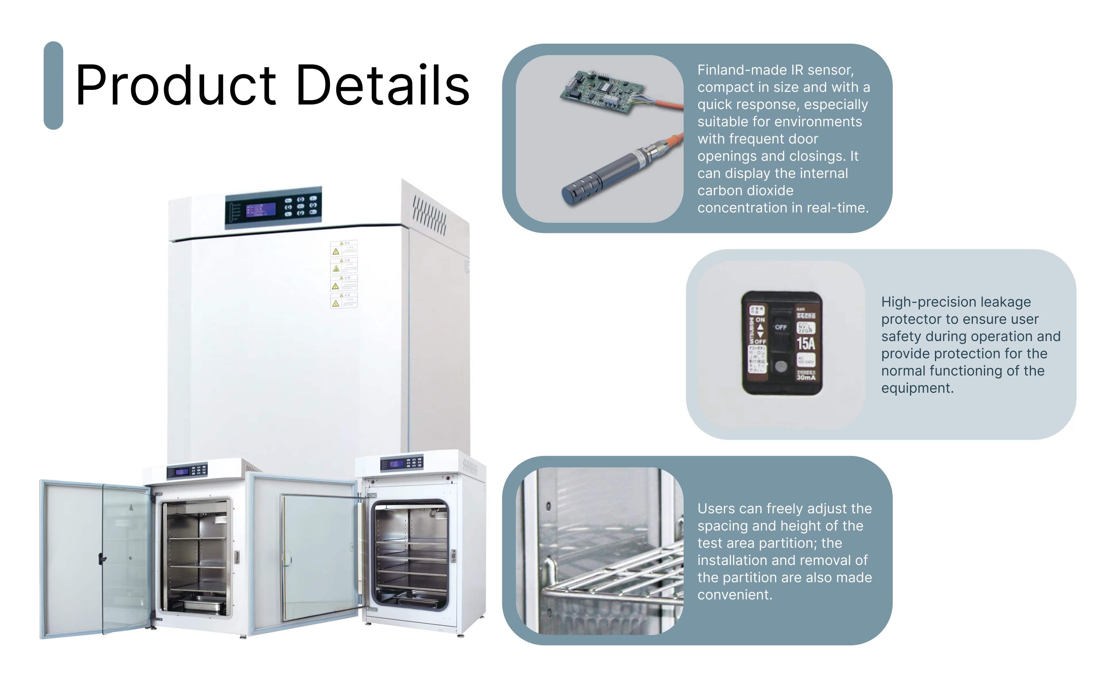 High-end Direct Heating Tri-Ga – обзор и цена Lab Incubator